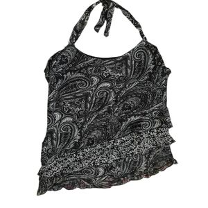 Paisley Print Halter Camisole